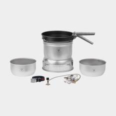 Gaskök Trangia 27 Small, 2100 W + 2 kittlar i DS / Duossal 2.0-laminat + 1 stekpanna i NS / Non Stick-teflon + vindskydd i UL / UltraLight-aluminium + griptång + rem, + Power Gas (230 gram)
