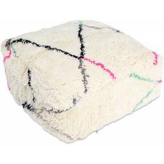 Sittpuff - Marockansk Beni Ourain (Storlek: 60 x 60 cm)