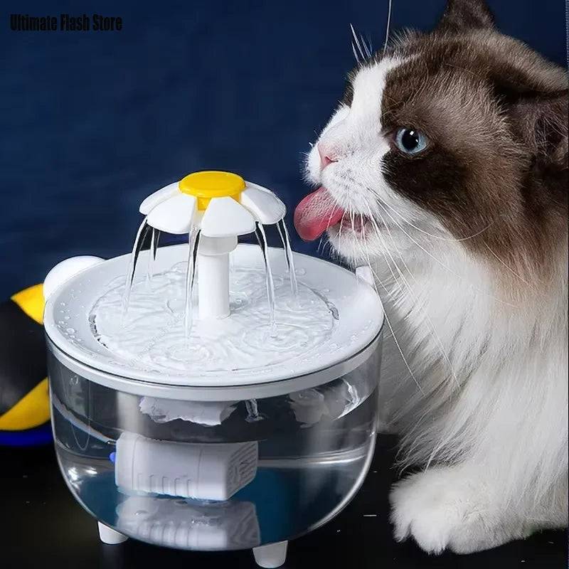 Automatic Pet Water Fountain with Filter | 1200ml USB Silent Pump - White / Mexico
