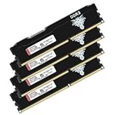 DDR3 32 GB kit (8 GB x 4) Desktop RAM 1866 MHz PC3-14900 UDIMM icke-ECC obuffrad 1,5 V 2 Rx8 dubbel Rank 240 stift CL13 PC datorminne uppgraderingsmodul arbetsminnessats (svart)