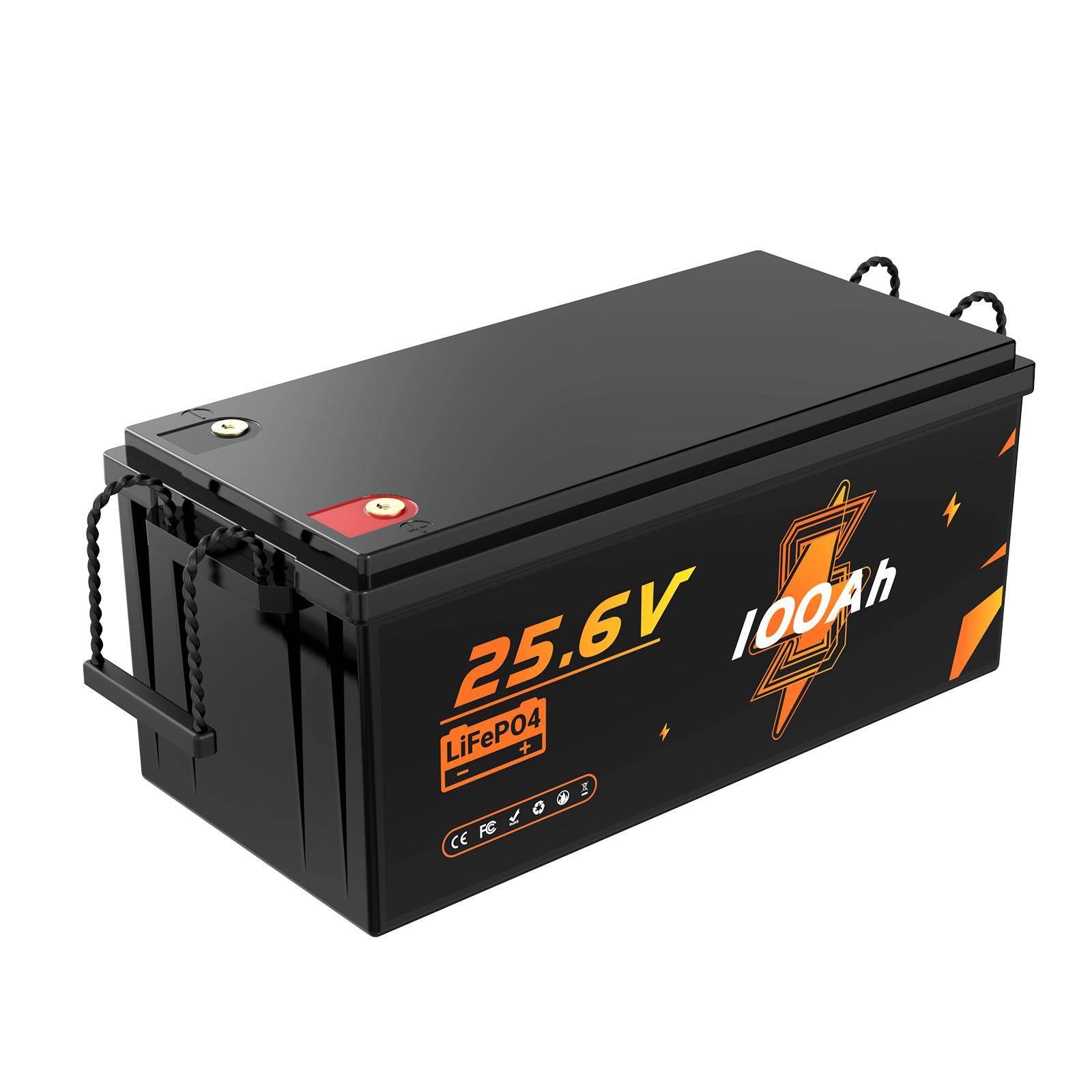 Nya 2560wh Prismatiska Litiumjonbatterier 25,6v 24v 100ah Energilagringsbatteri 8S1P LifePo4 EU DE Lager I Lager