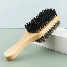 1 dubbelsidig borste för män och barberare – medelstora och fasta borst för tjockt, grovt hår, herrhårborste för utjämning, slick back, fades, skägg, - Multifärgad (Multi-size)