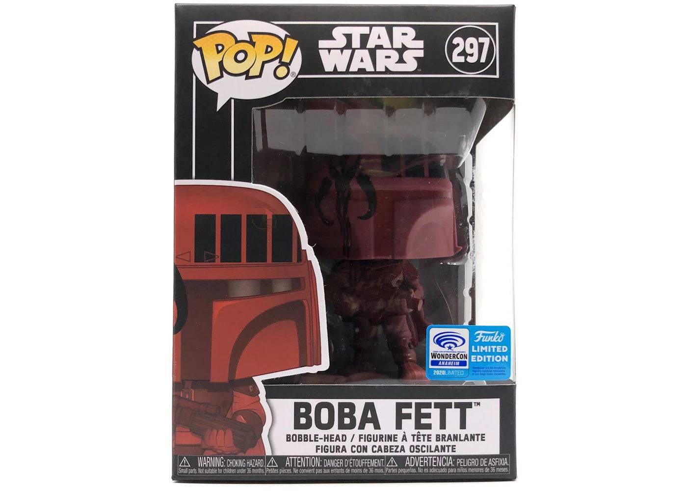 Funko Pop! Star Wars Boba Fett WonderCon Anaheim Edition Bobble-Head Figure #297 - One Size