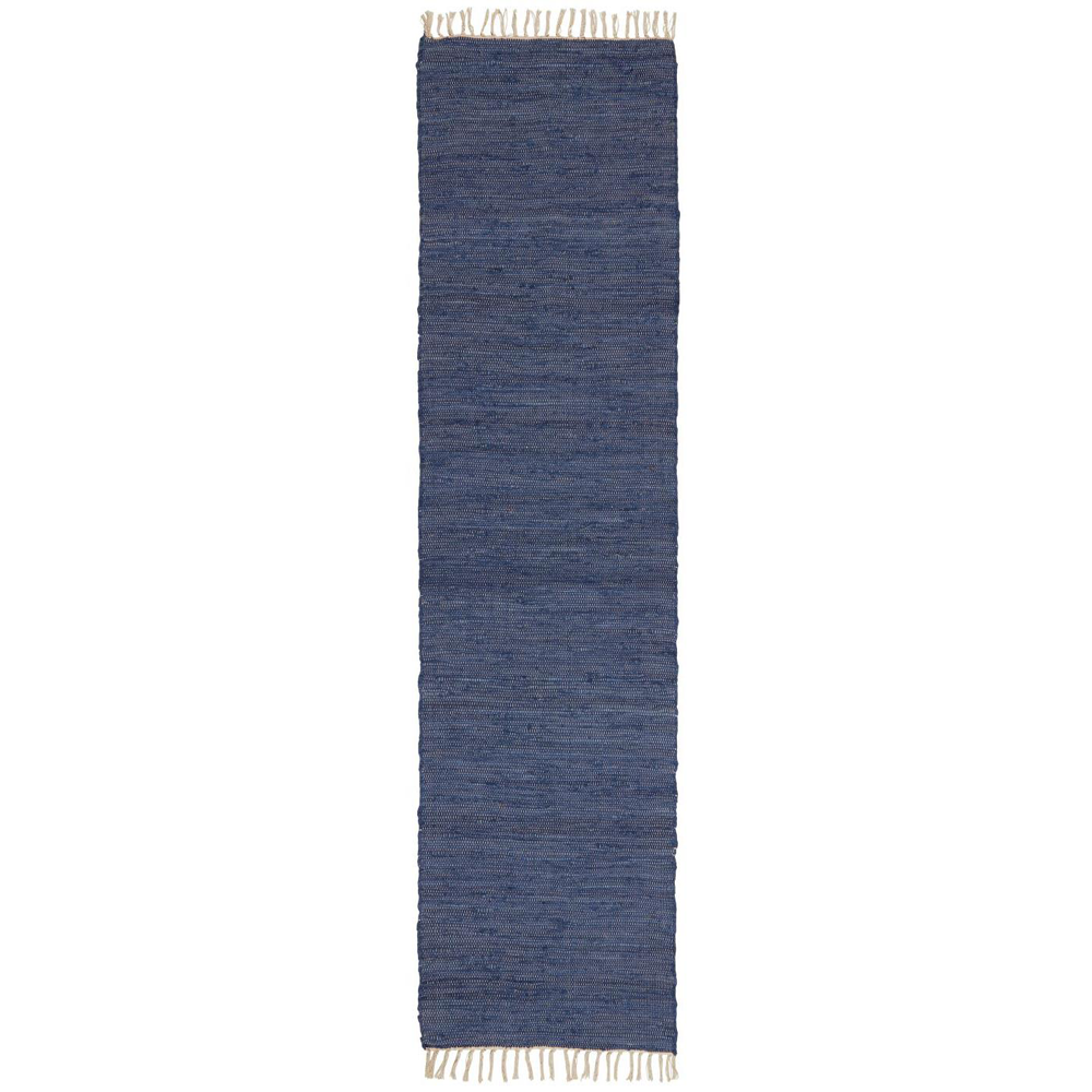 Kludeløber - mørkeblå - 70x250 cm.