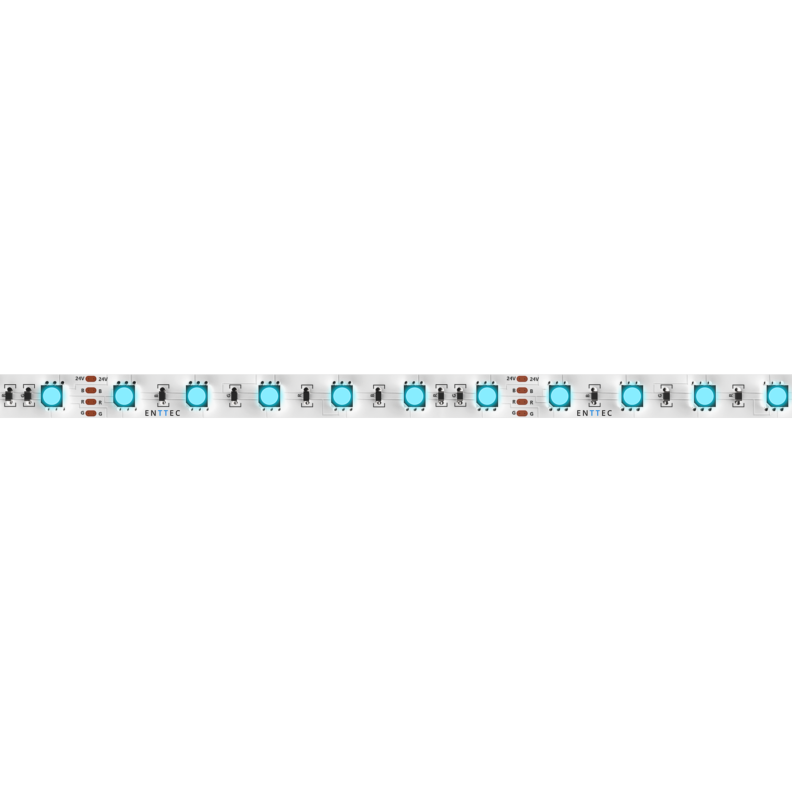LED Tape 24V. RGB. IP21. 12W/m. 10m Rulle.