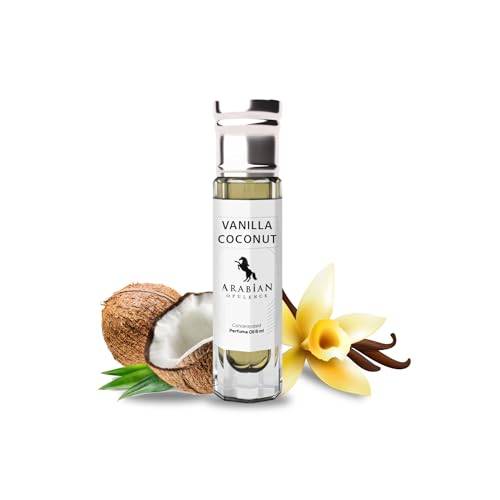 Arabian Opulence FR291 VANILLA COCONUT Roll-on parfymolja | Koncentrerad parfym kroppsolja | Långvarig oljebaserad parfym för män och kvinnor | resestorlek alkoholfri parfymolja flaska (6 ml)