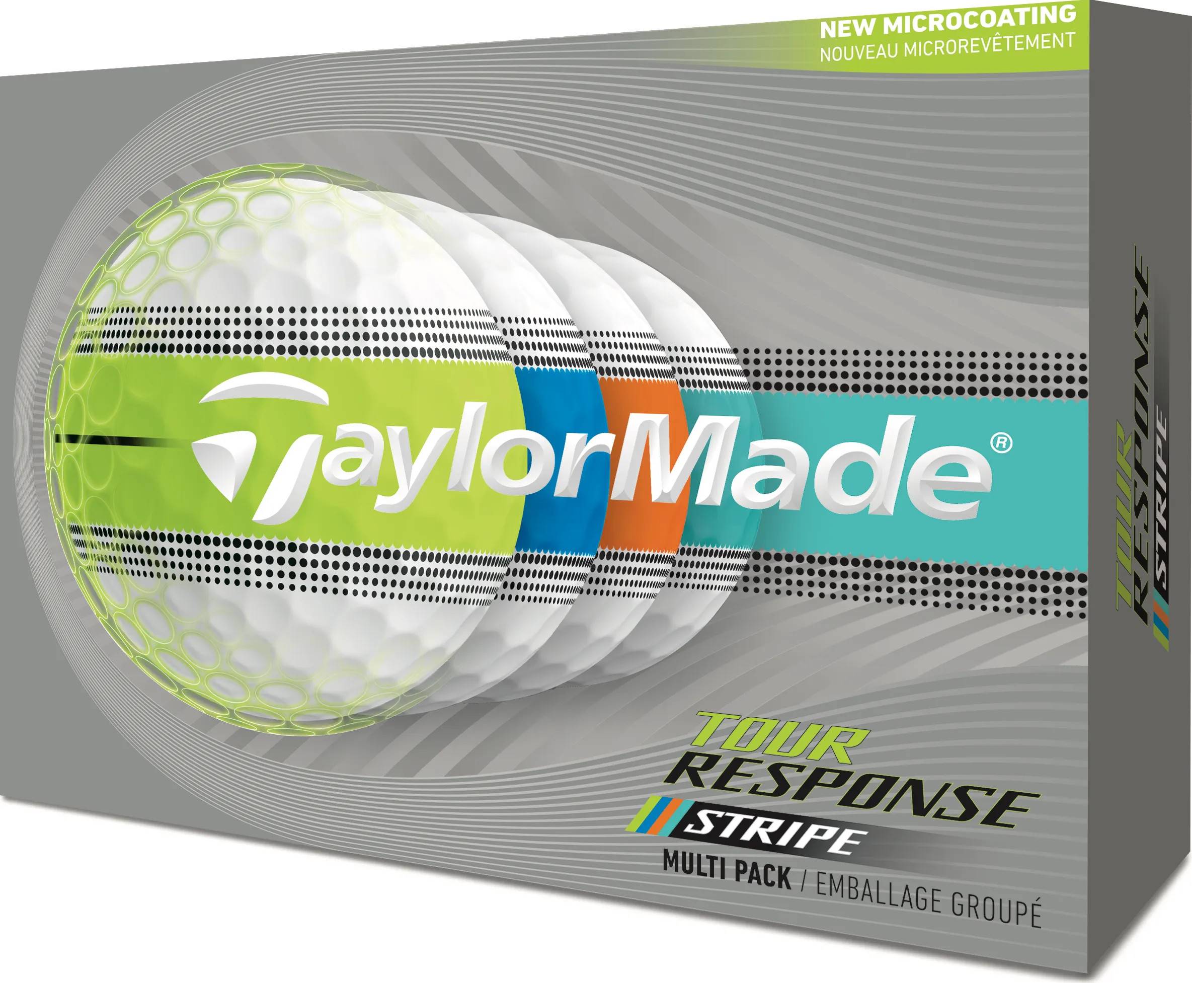 TaylorMade Tour Response Neon Stripe Golfbälle