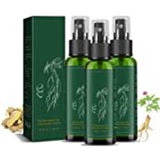 KORTIN Röd ginseng hårregenereringsspray, Korea Ginseng håråterväxt serumspray, ingefära hårtillväxt sprayserum, håråterväxt essens för håravfall och håråterväxt (3 st)