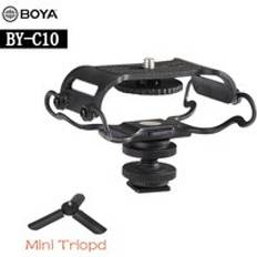 Boya by -c10 mikrofon shock mount f&#xF6;r zoom h4n/h5/h6 f&#xF6;r sony tascam dr -40 dr-05 inspelare mikrofon shockmount olympus tascam