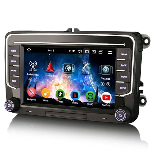 Erisin 8-kärna 4 GB 64 GB 7 tums Android 14 bilradio GPS navigering för VW Passat B6 Golf 5 Golf 6 Touran Tiguan Jetta T5 Skoda Seat Bluetooth CarPlay Android Auto WiFi 4G DSP DAB+ OBD2 OPS USB Canbus