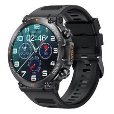 K56PRO Touch Screen Smartwatch. Sejt aktivitetsur med 1.39" IPS-sk�rm. Sort.