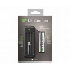 GP Lithium-ion 18650 Batteri med laddare