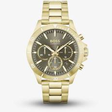 BOSS Mens Troper Gold Plated Chronograph Watch 1514059