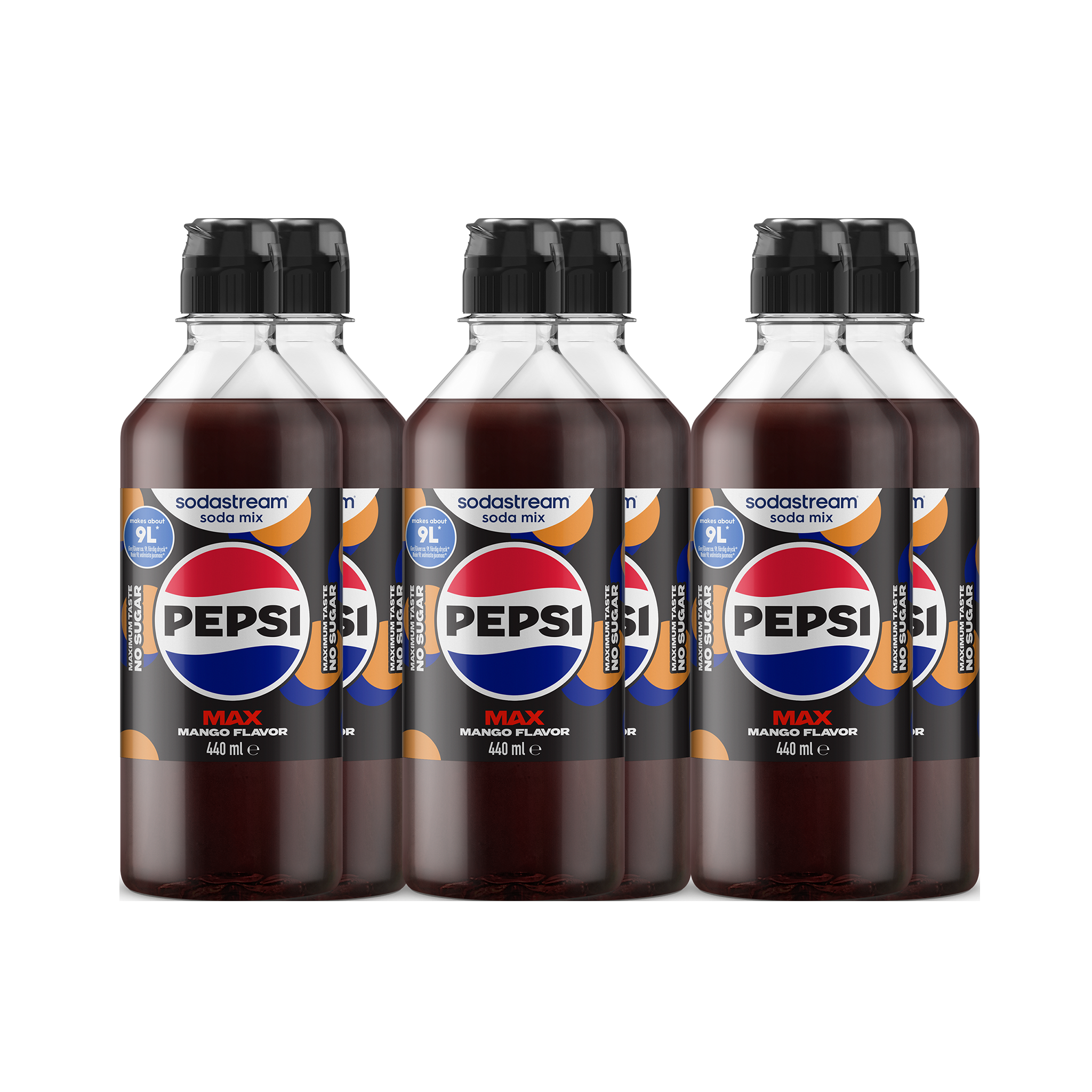 SodaStream 6-pak Pepsi Max Mango