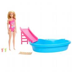 Barbie Pool med Dukke Barbie Dukker HRJ74