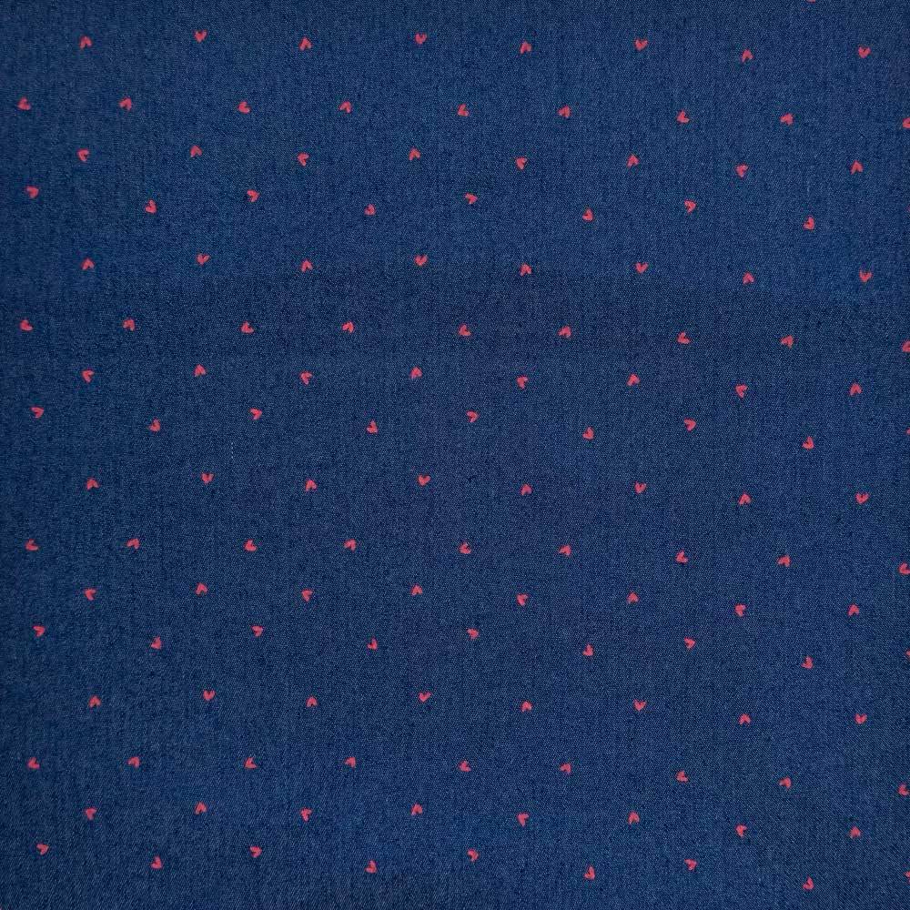 Denim med små printet hjerter