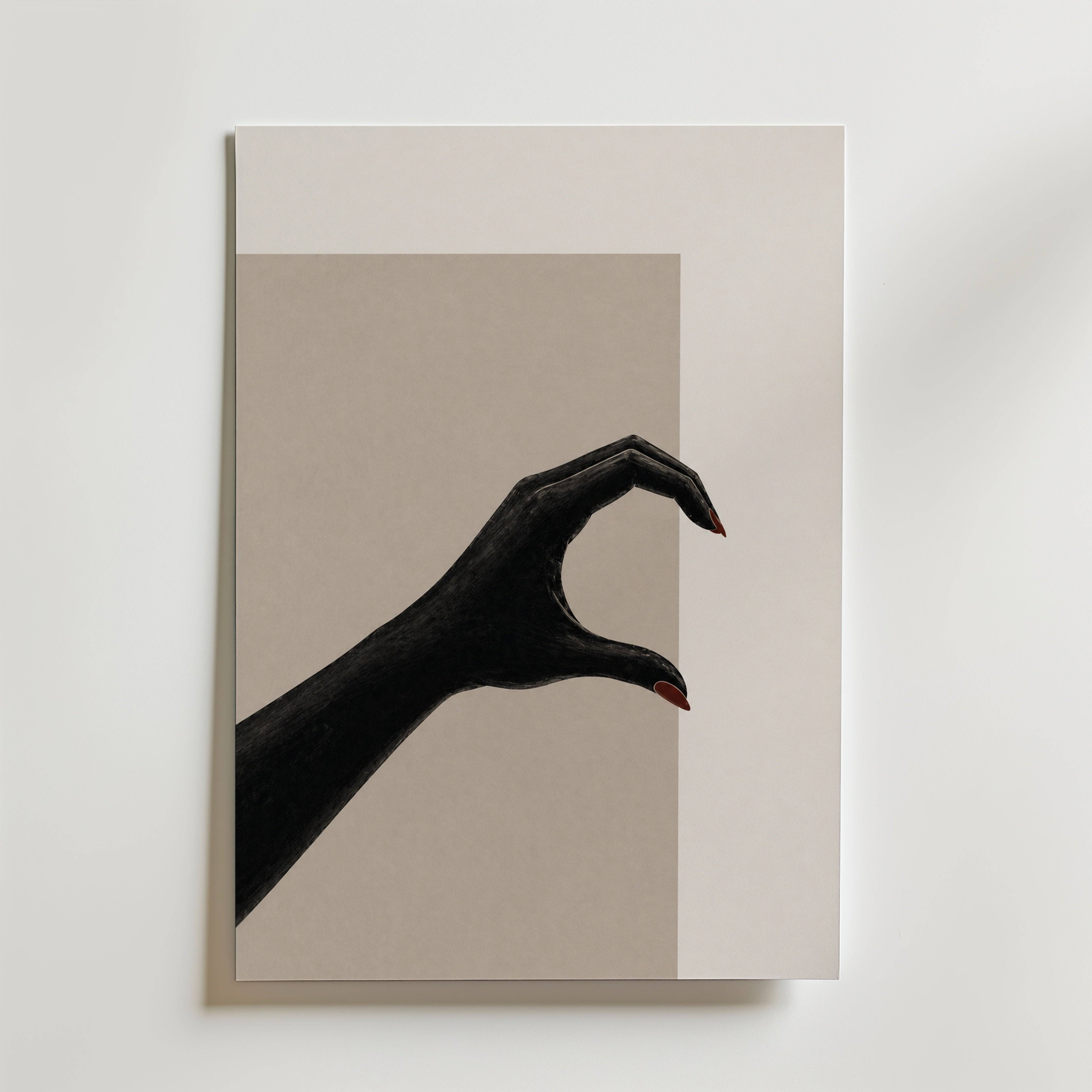 Female Heart Poster - Premium Canvas 30x40 cm
