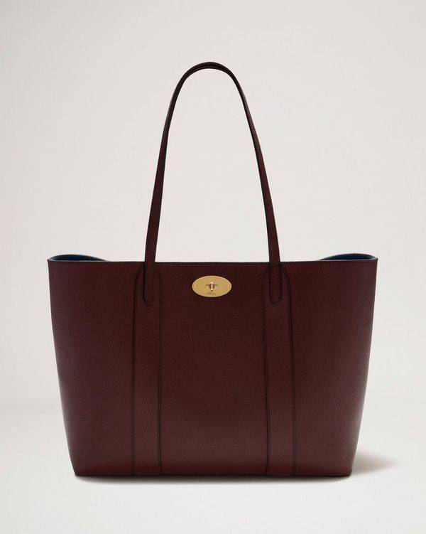Mulberry | Bayswater Tote | Burgundy Small Classic Grain | Women