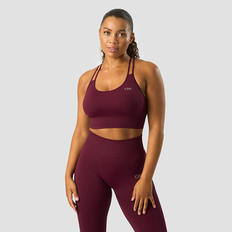 Ribbed Define Seamless Sports Bra, Dark Burgundy