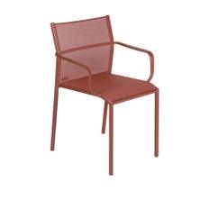 Fermob - Cadiz Armchair Red Ochre 20 - Udendørs spisebordsstole - Antoine Lesur - RØD - Metal/Syntetisk