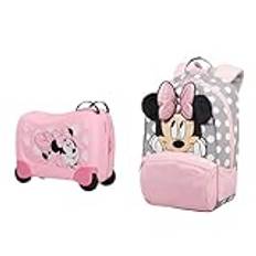 Samsonite Dream Rider Disney Barnbagage, 51 cm, Rosa & Samsonite Disney Ultimate 2.0 – Barnryggsäck, (Flerfärgad) Mimmi glitter, Backpack S+ (35 cm - 11 L), Ryggsäck för barn