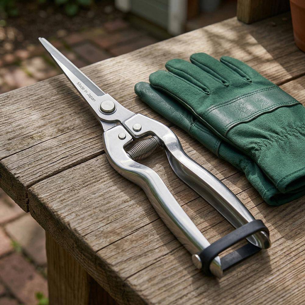 Stainless Steel Garden Pruning Shears Professional Orchard Fruit Picking Scissors Branch Trimmer Pruner Gardening Tools