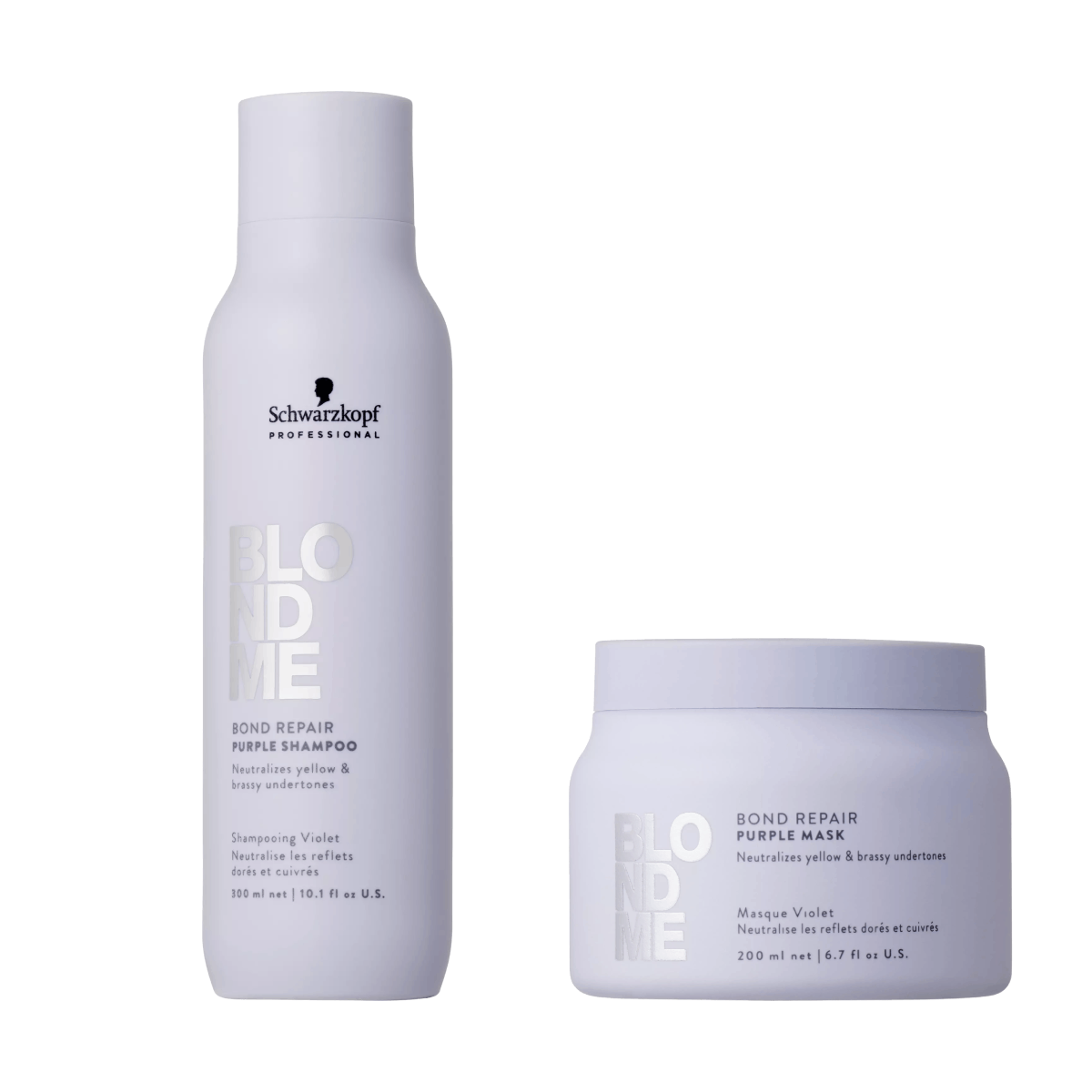 Schwarzkopf Professional BLONDME Purple Shampoo 300ml + BLONDME Purple Mask 200ml (500 ml)