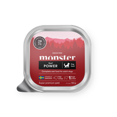 Monster Pet Food Dog Power Beef Paté 150 g