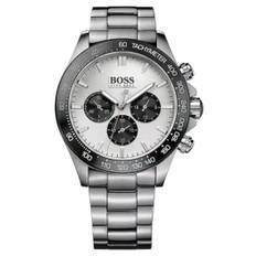 Hugo Boss Ikon 1512964 Herrklocka Silver/Vit med Svarta Kronografer 44 mm