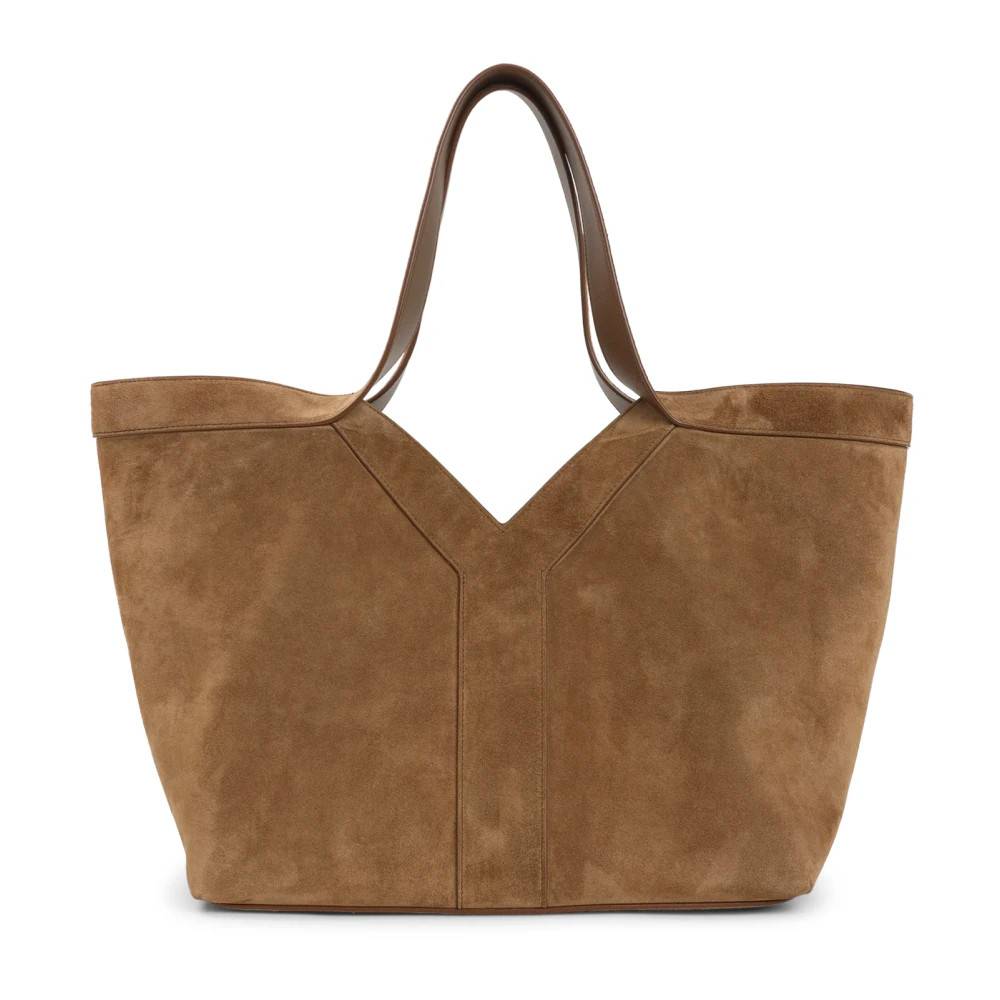 Saint Laurent Small Y Tote - Tasker - Dame - Brun - ONE SIZE - Uld