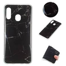 Marble Samsung Galaxy A20e cover - Sort