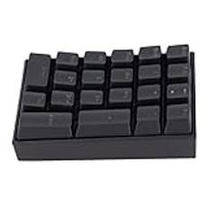 Wired Numeric Keypad 21 Keys,Portable Number Numpad USB Wired Mini -Numped Portable Keypad RGB Backlight Gaming Keypad, Steped Keylock Fadeless Durable (Blå switch)