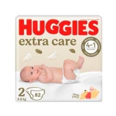 Huggies bleer Extra Care størrelse 2 (3-6 kg) 82 stk