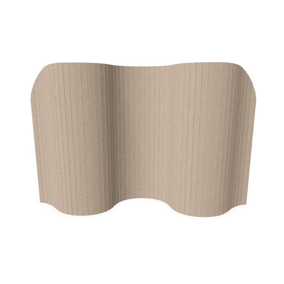 Golvskärm Focus, Storlek B270 x H120 cm, Tyg Lars 07 - Beige