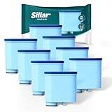 SILLAR 8x Vattenfilter för Helautomatiska Kaffemaskiner från Saeco och Philips | Kompatibel med Philips Aqua Clean Patron CA6903/10 CA6903/22 CA6903 Kalkfilter, Filterpatron för Kaffemaskiner