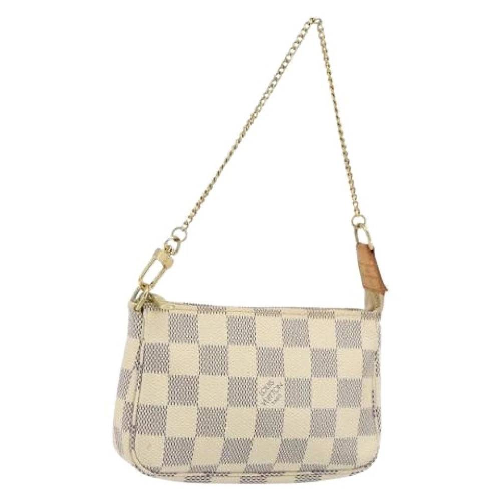 Louis Vuitton Vintage Pre-owned Canvas Mini Taske - Vintage - Dame - Hvid - ONE SIZE -