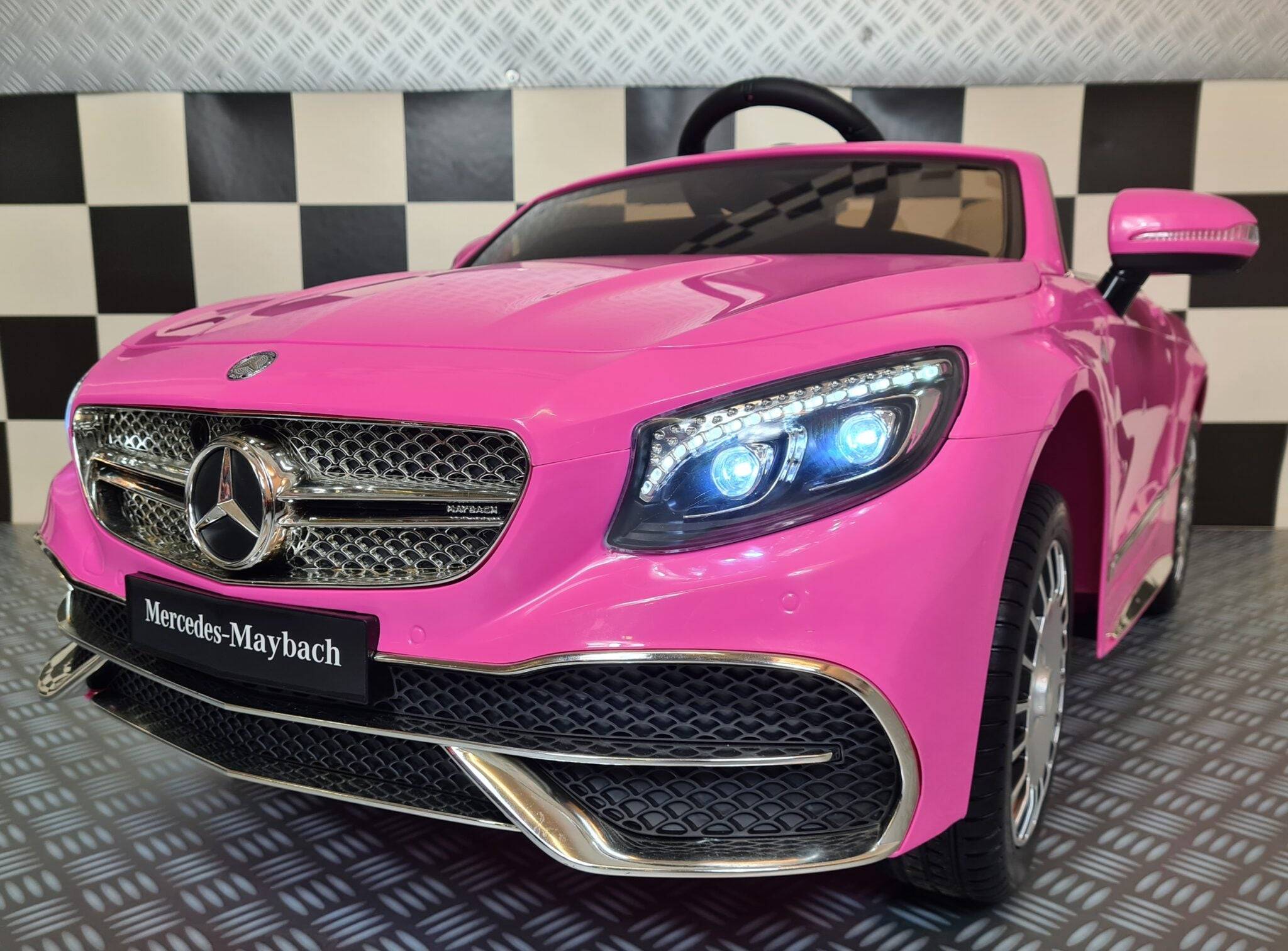 Elektrisk børnebil Mercedes Maybach S650 pink 12 volt