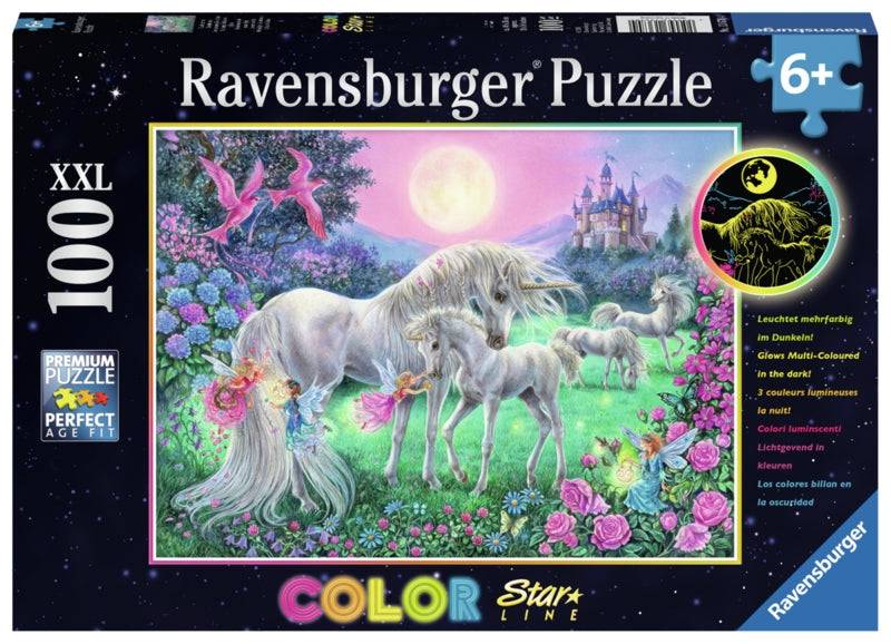 Ravensburger pussel - Unicorns In The Moonlight 100 bitar Default Title