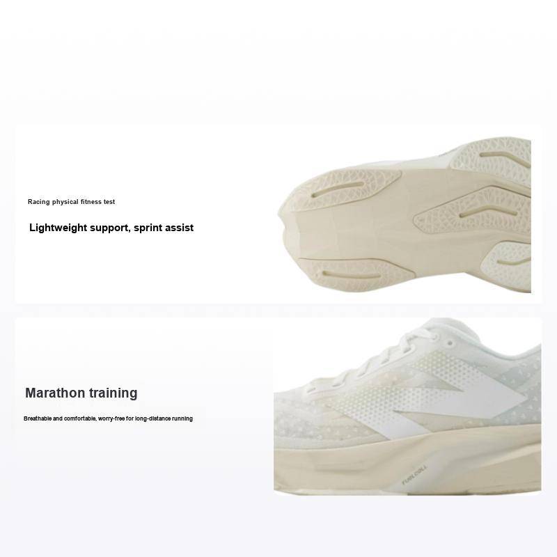 New Balance FuelCell Rebel v4 Vit Linne Herr Sneakers Kräm Havssalt MFCXLJ4 40.5