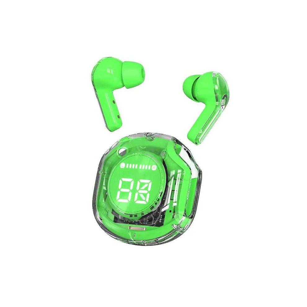 (Green) Wireless Bluetooth Headset 5.3 Sport Gaming Headsets Noise Reduction Earbuds