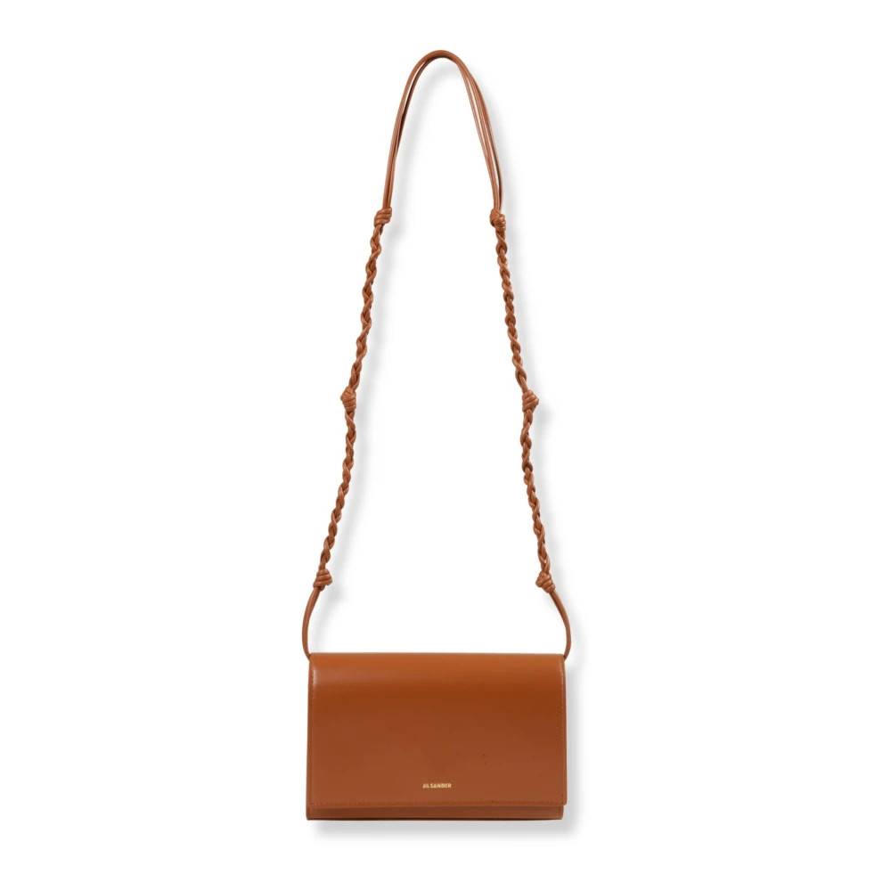 Jil Sander Tangle Crossbody Taske - Tasker - Dame - Brun - ONE SIZE - Uld
