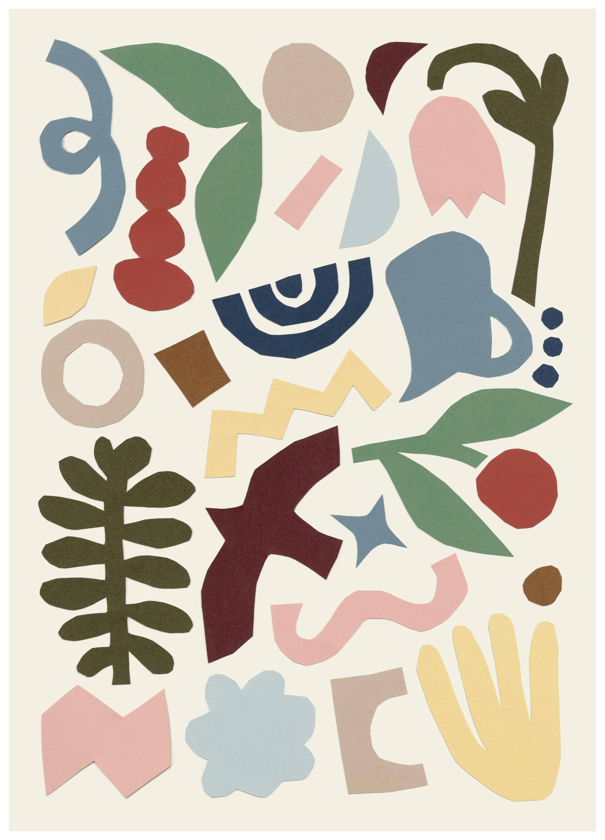 Unique Shapes Poster (50x70 cm)