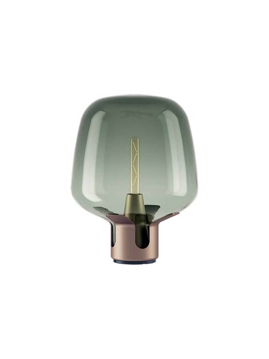 Flar medium bordlampe, terra/turquoise