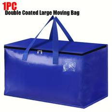 TEMU 1pc Moving Boxes Heavy Duty Moving Bags With Strong Zippers And Handles Collapsible Moving Supplies, Storage For Packing & Moving Storing