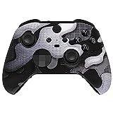 eXtremeRate Hölje Cover för Xbox One Elite Series 2 Controller Model 1797, Ersättande Främre Skal Case Shell för Xbox Elite Series 2 Wireless Controller Core & 2 Ringar-Black White Camouflage