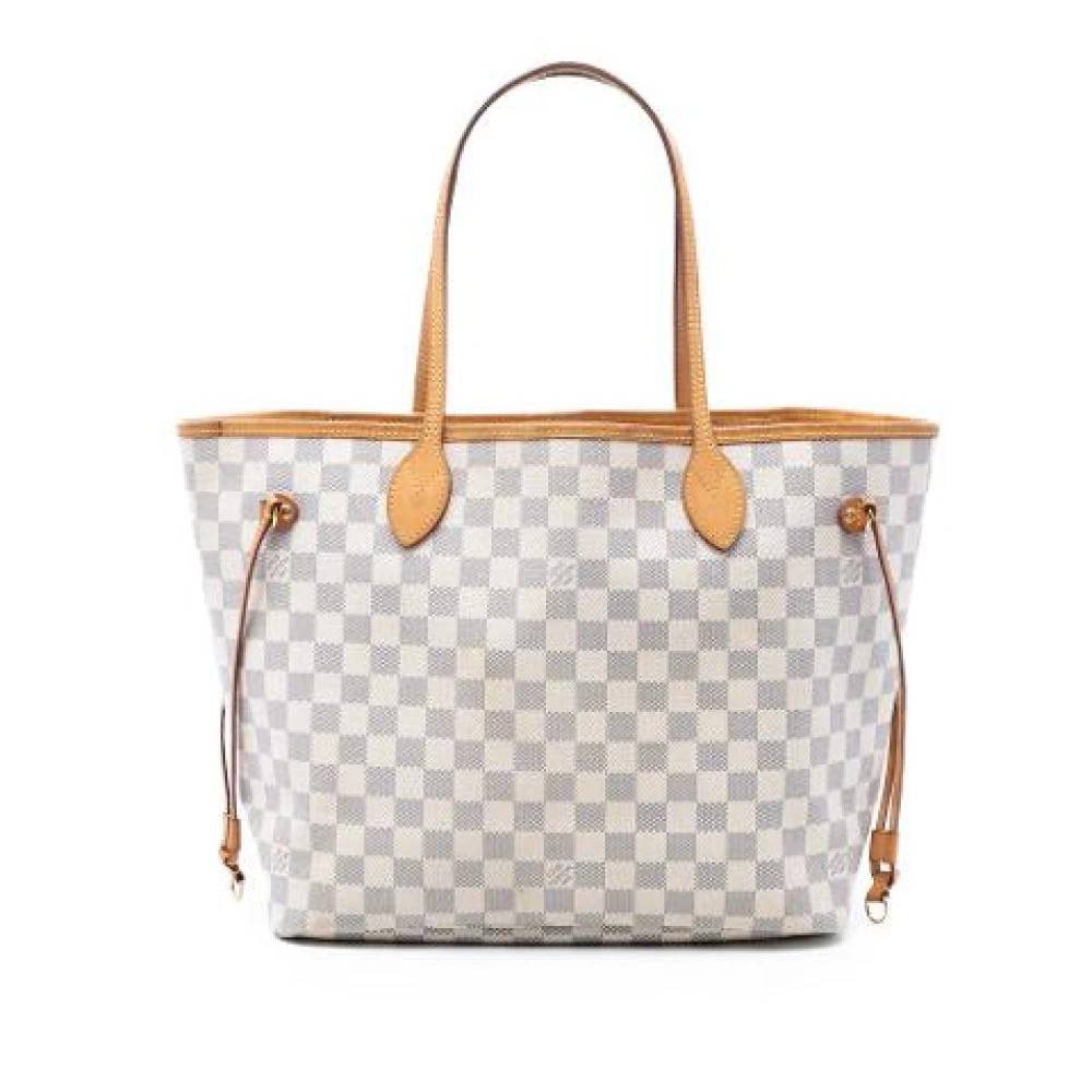 Louis Vuitton Vintage Pre-owned Neverfull MM - Vintage - Dame - Hvid - ONE SIZE - Læder