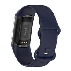 Fitbit Charge 5 - Silikone rem 23mm - Str. S - Mørkeblå