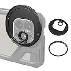 SmallRig 67 mm magnetisk filteradapter till T-montering för SmallRig T-montering bakplatta 4399 för SmallRig telefonbur för iPhone 15-serien, kompatibel med SmallRig magnetisk 67 mm filterserie 4585