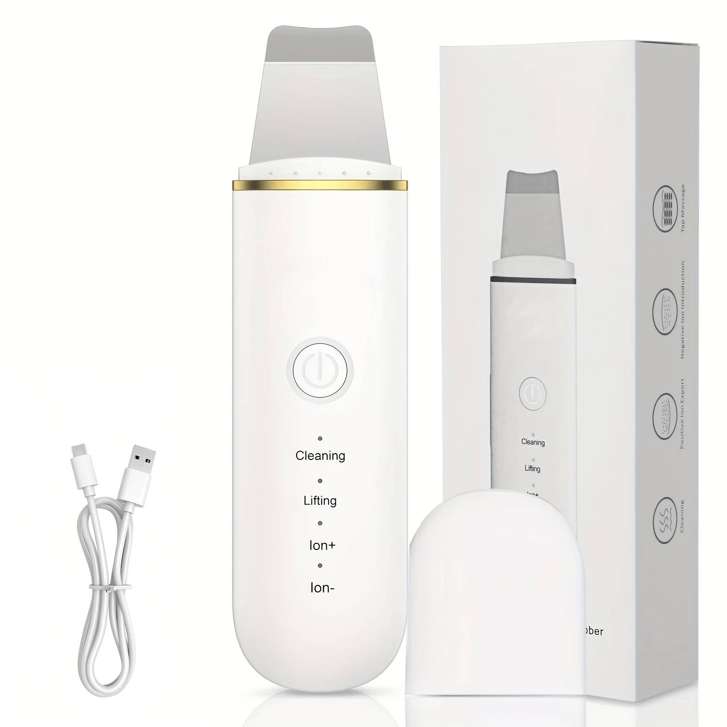 Usb Charging Electric Facial Cleansing, 4-level Adjustable Cleaning
