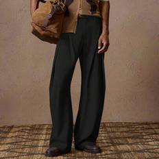 Men Casual Elastic Waist Straight-Leg Chino Pants, Woven Fabric Loose Fit Relaxed Trousers Suitable For Summer, Vacation, Daily Wear, Party, Couple Ma - Black - L,M,S,XL,XS,XXL,XXS,XXXL,XXXXL